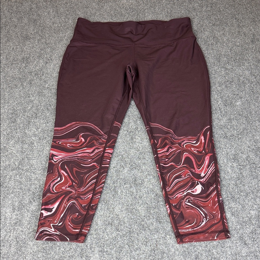 Xersion Move High-Rise Ankle Leggings in Plum